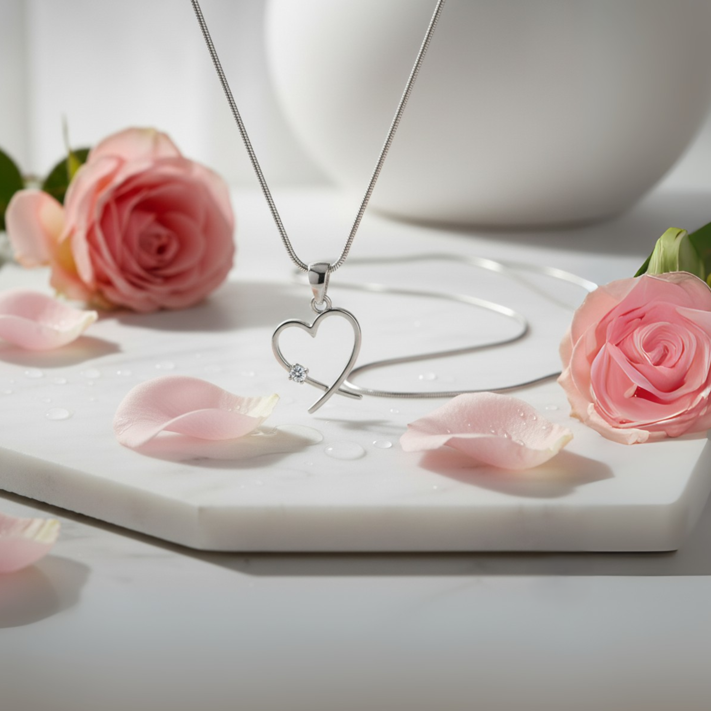 Spiritueller Schmuck, Exklusiv, Herz, Kristall, Halbedelsteine, Edelstein, Silber, Gold, Rosegold