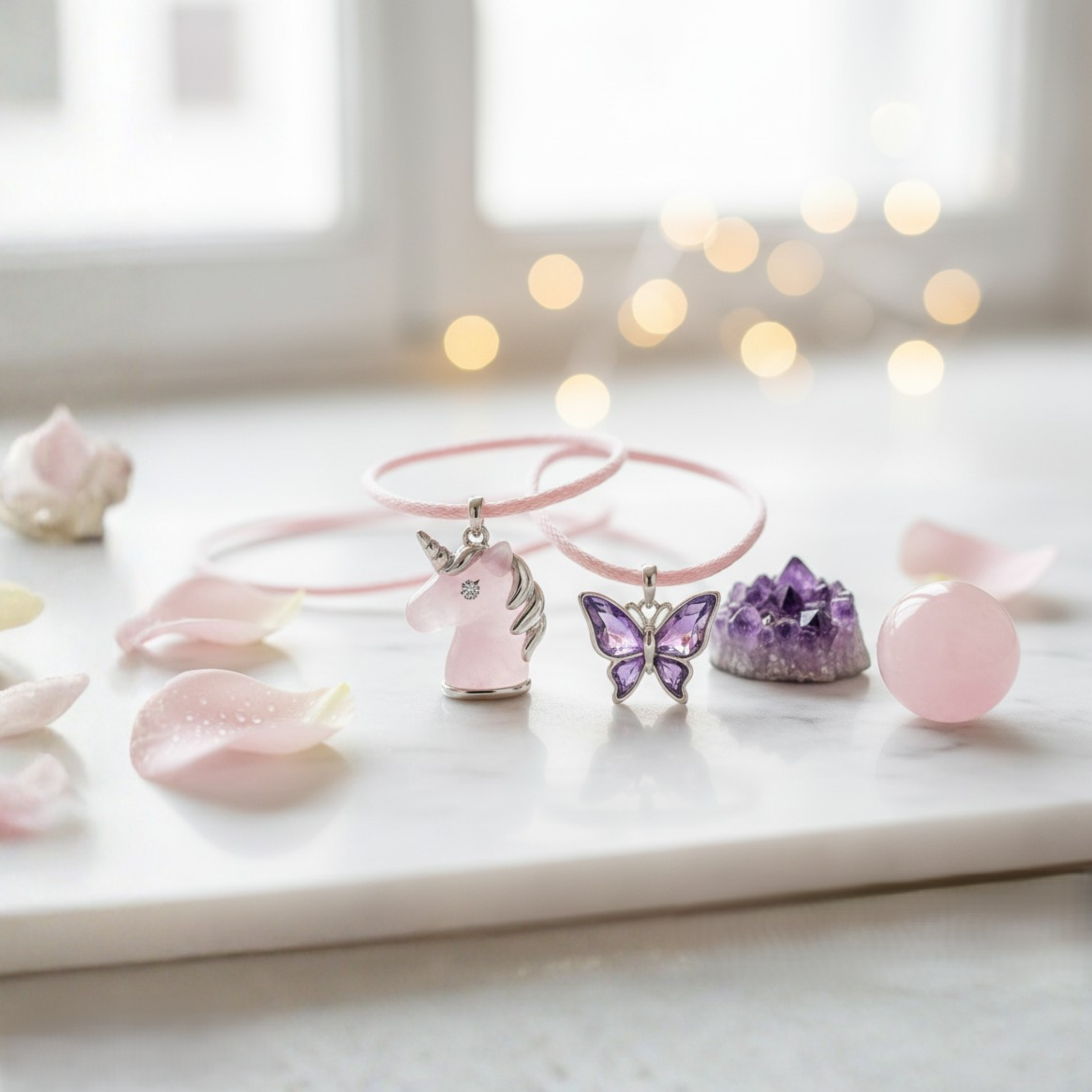 Kinder, Einhorn, Fee, Schmetterling, Stern, Herz, Hexe