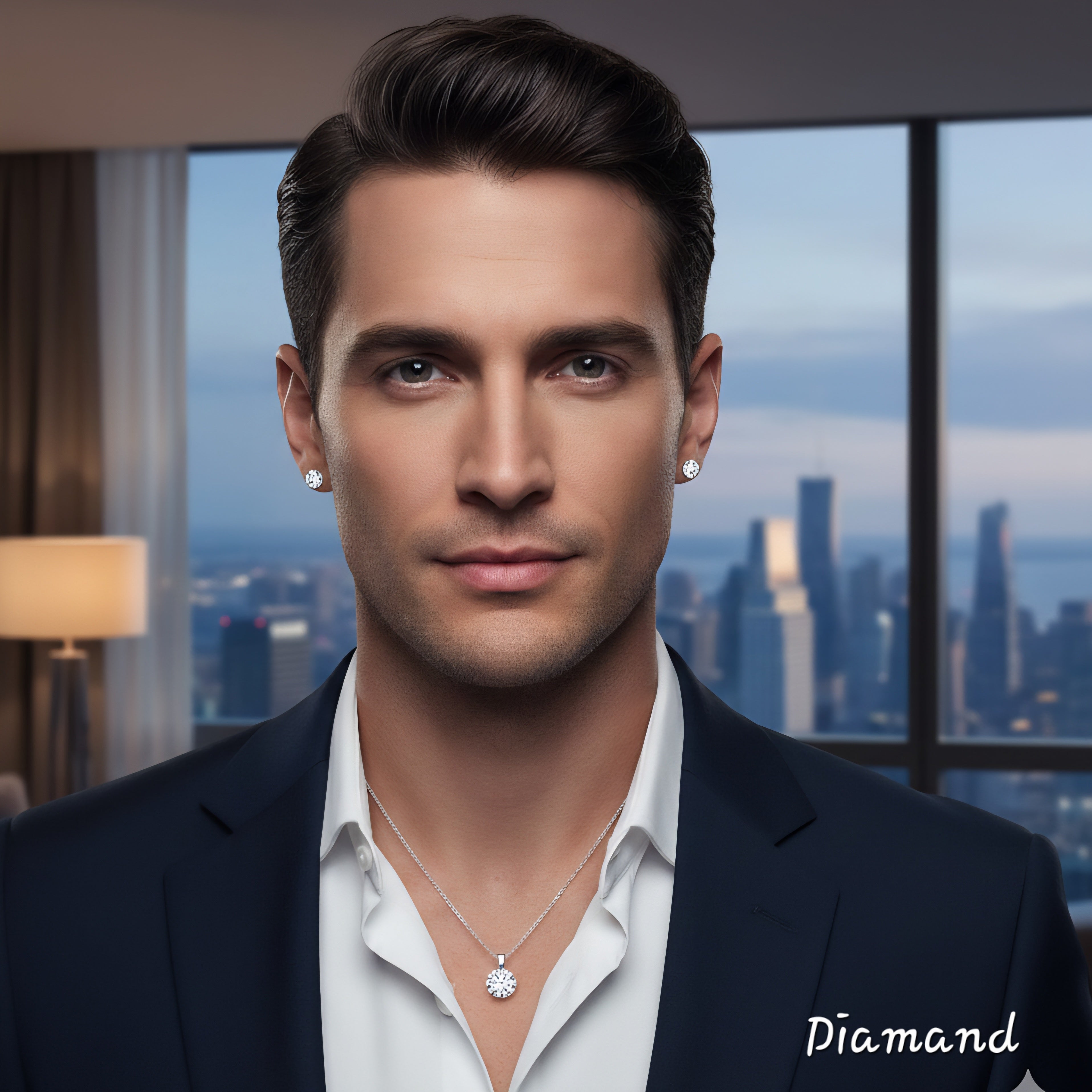 Diamand Edelstein Schmuck am Model