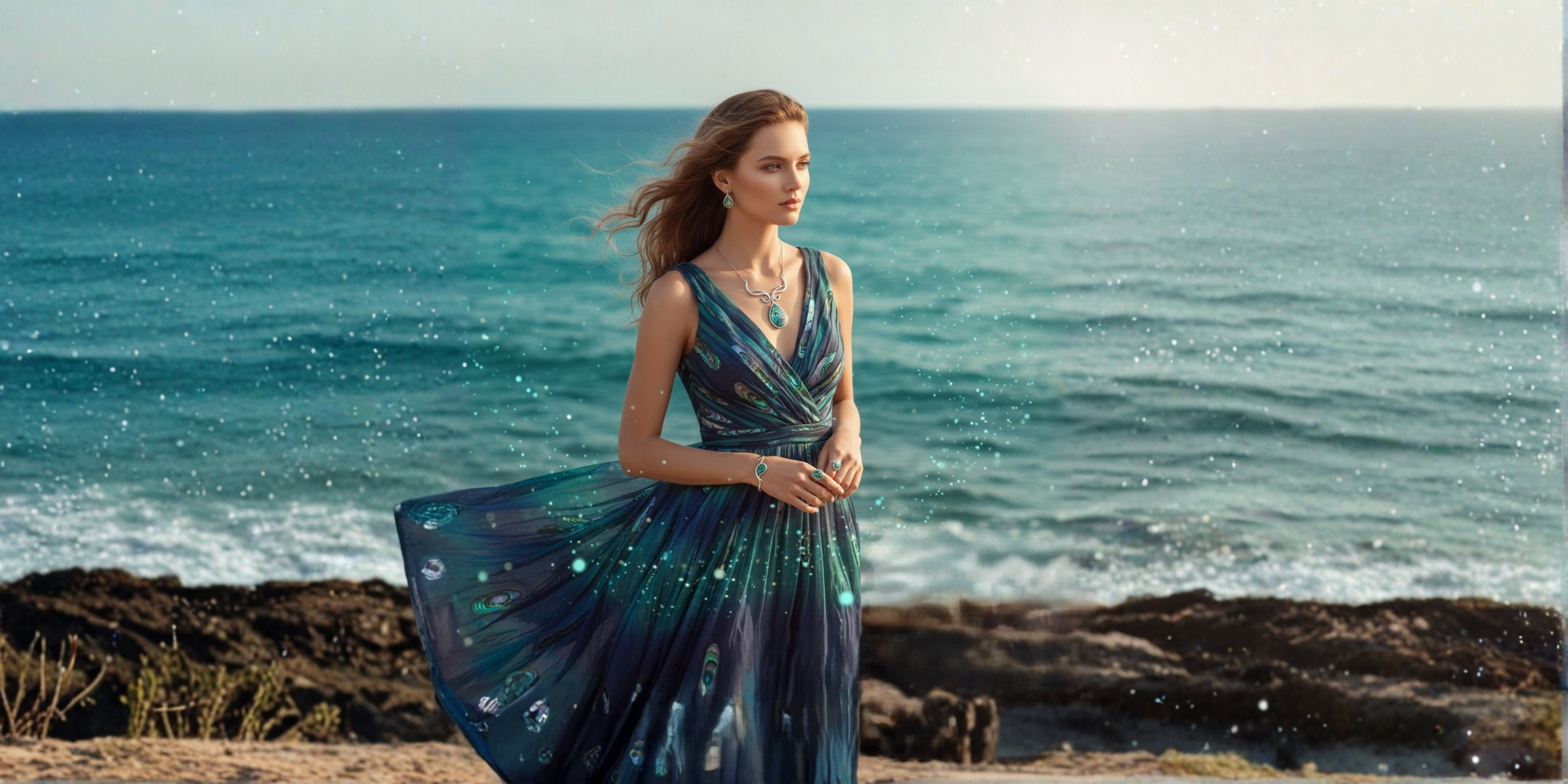 Abalone, Muschel, Tiefe, Meeresenergie, blau, türkis