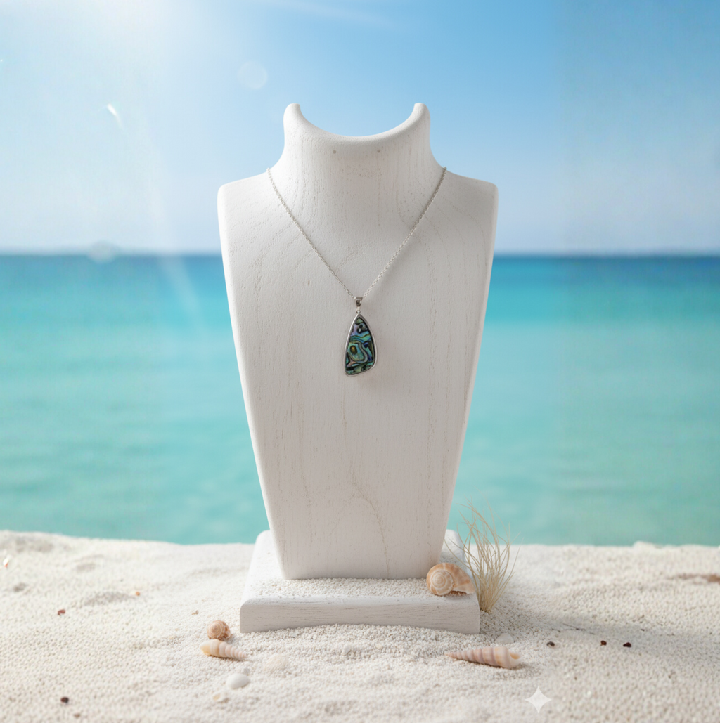 Damen Kette mit Anhänger Abalone-Muschel