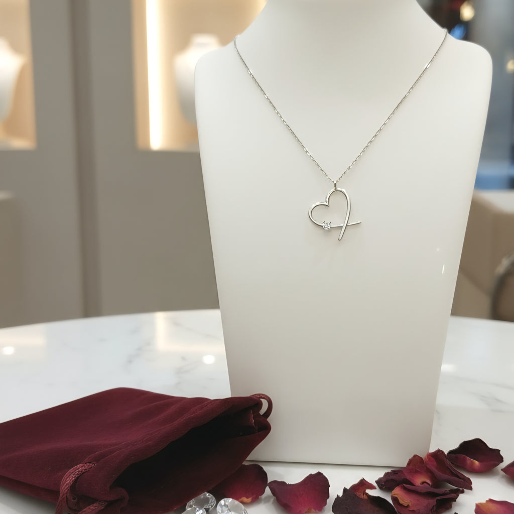 Damen Kette mit Anhänger - DAVUTA-Herz