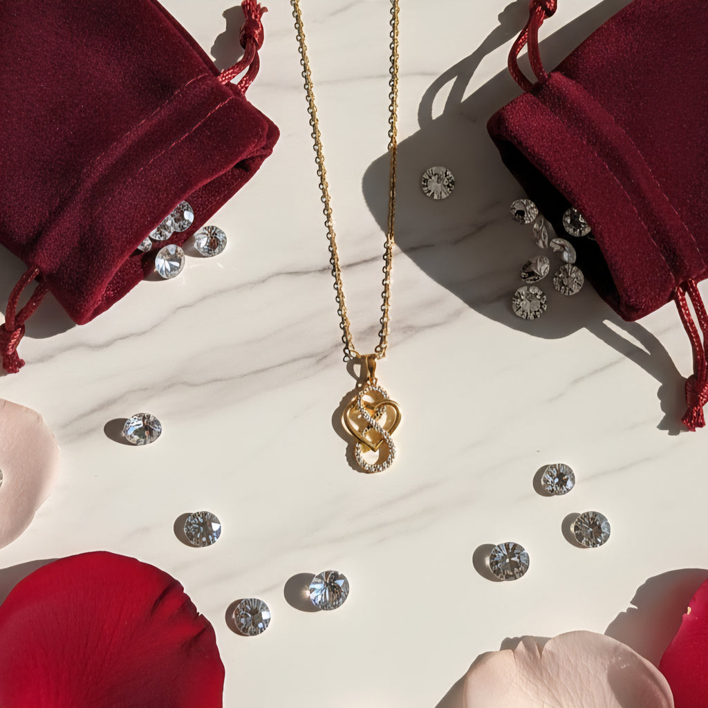 Damen Kette mit Anhänger Cuore Infinito