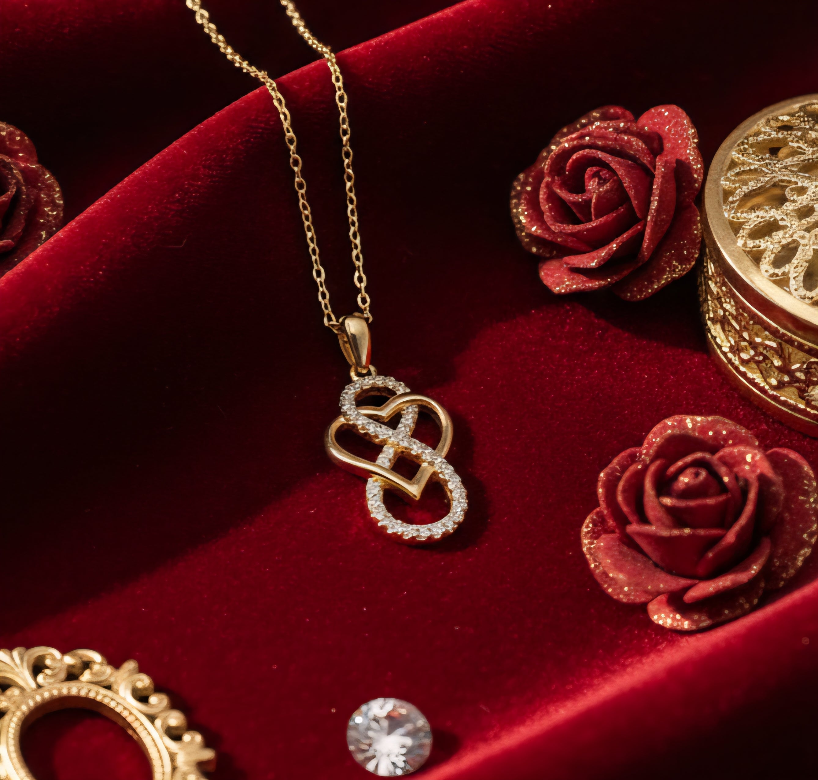 Damen Kette mit Anhänger Cuore Infinito