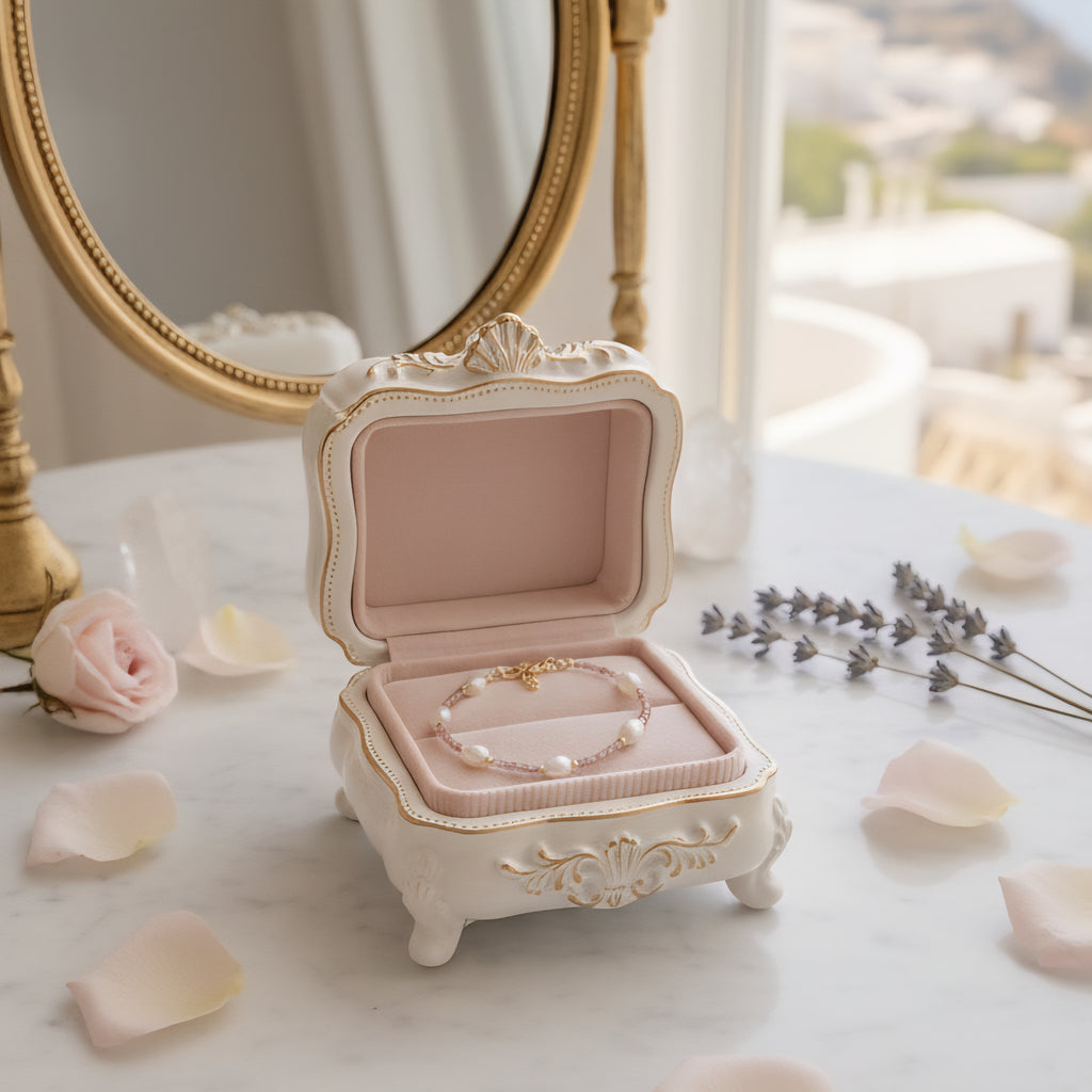 Damen Armband mit Perlen vergoldet