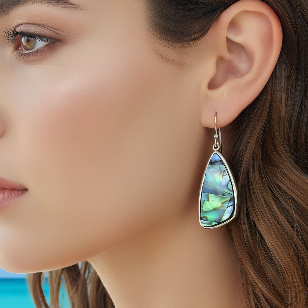 Damen Ohrringe mit Abalone-Muschel