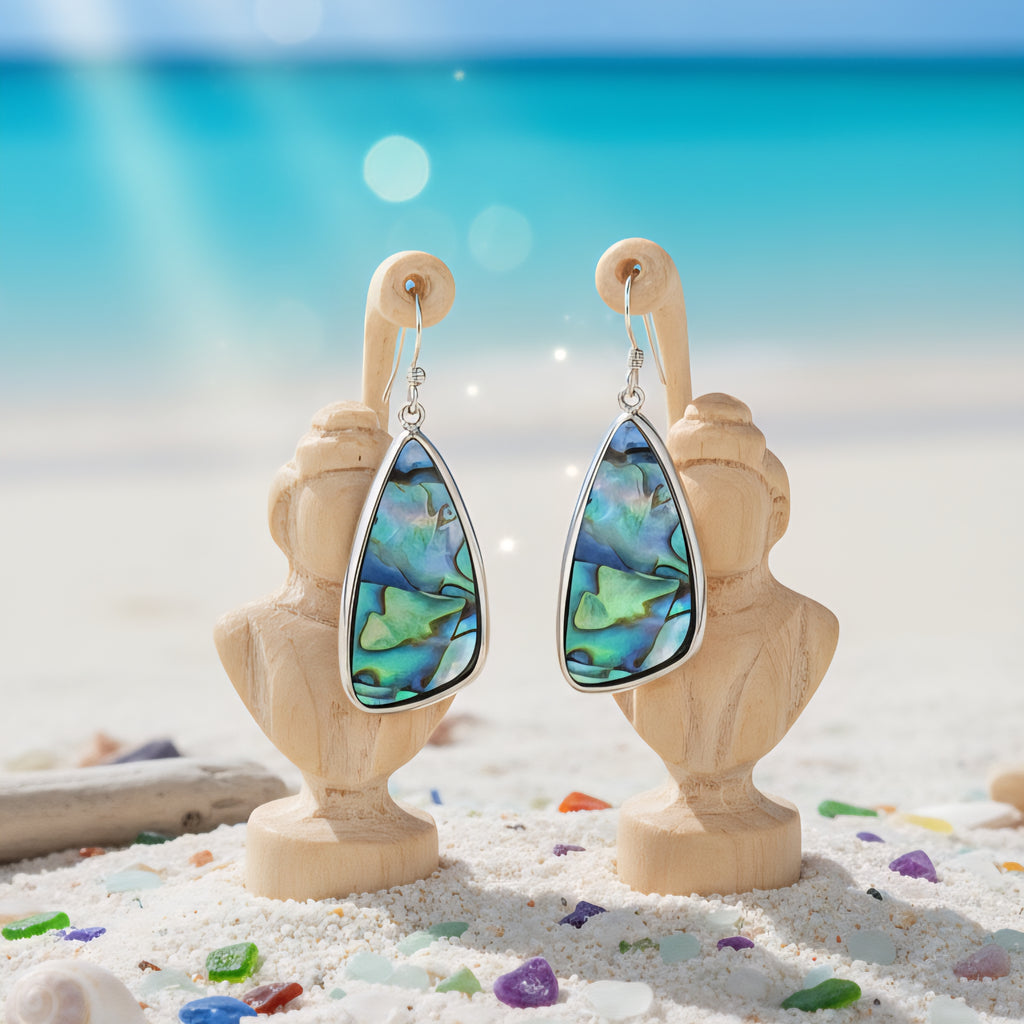 Damen Ohrringe mit Abalone-Muschel