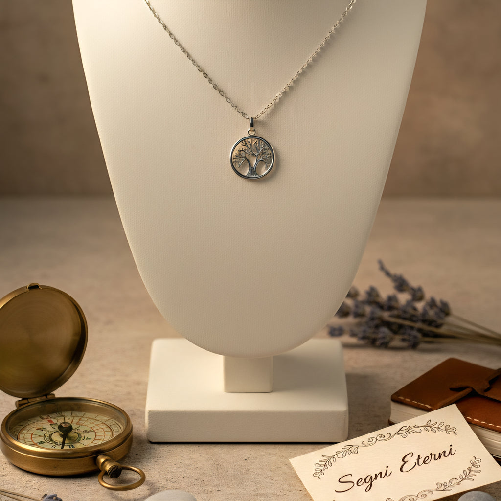 Damen Kette mit Anhänger Baum des Lebens