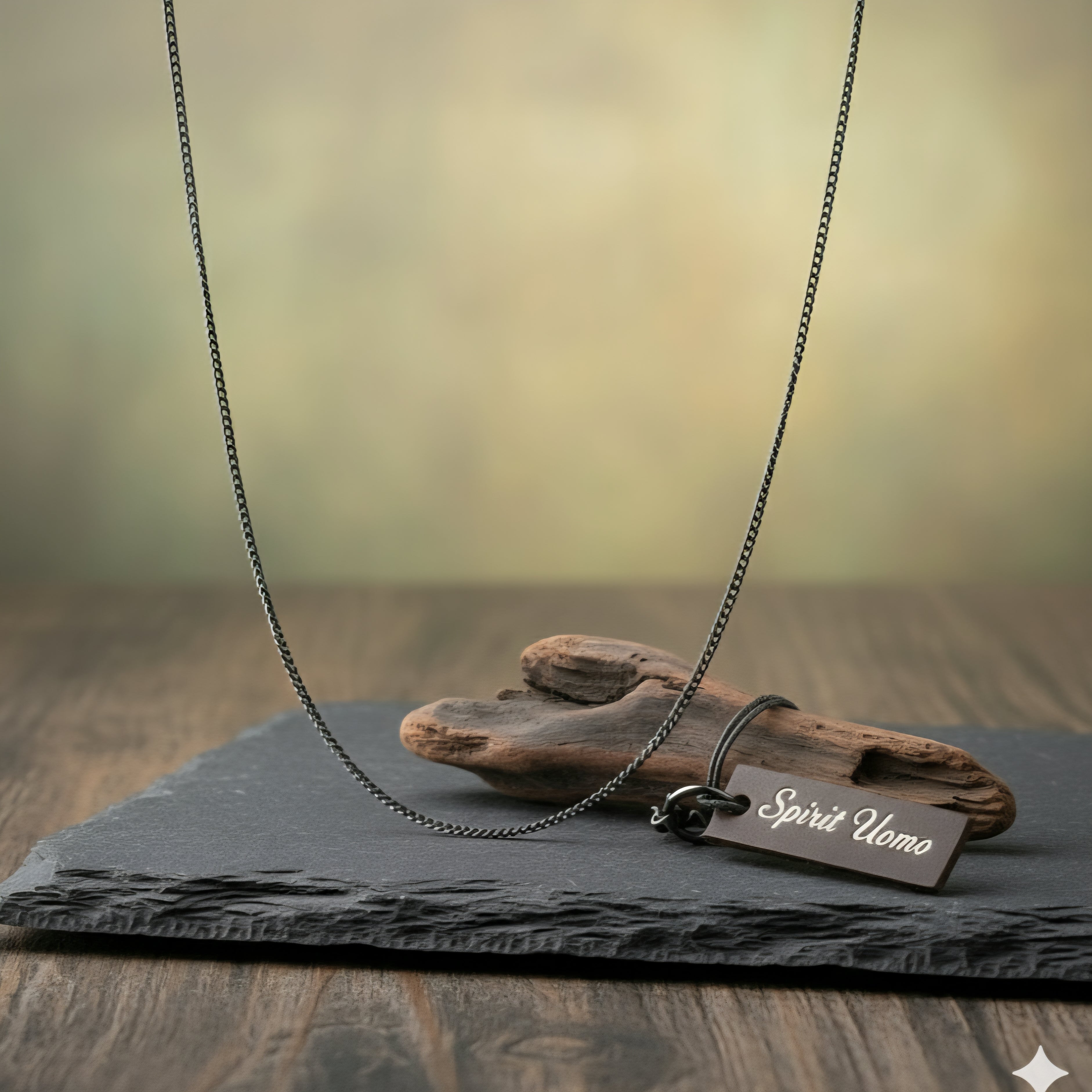 Herren Kette silber Oxidiert einfach