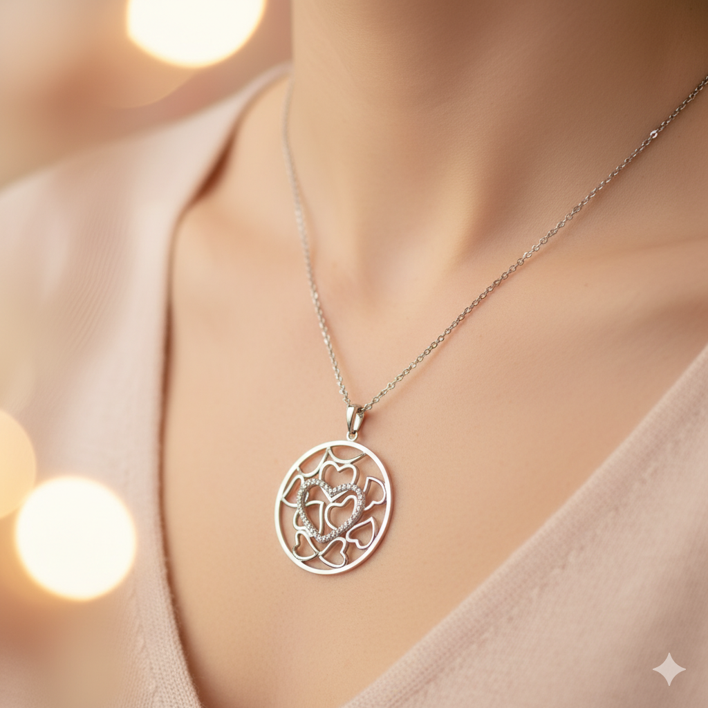 Damen Kette mit Anhänger Ti amo