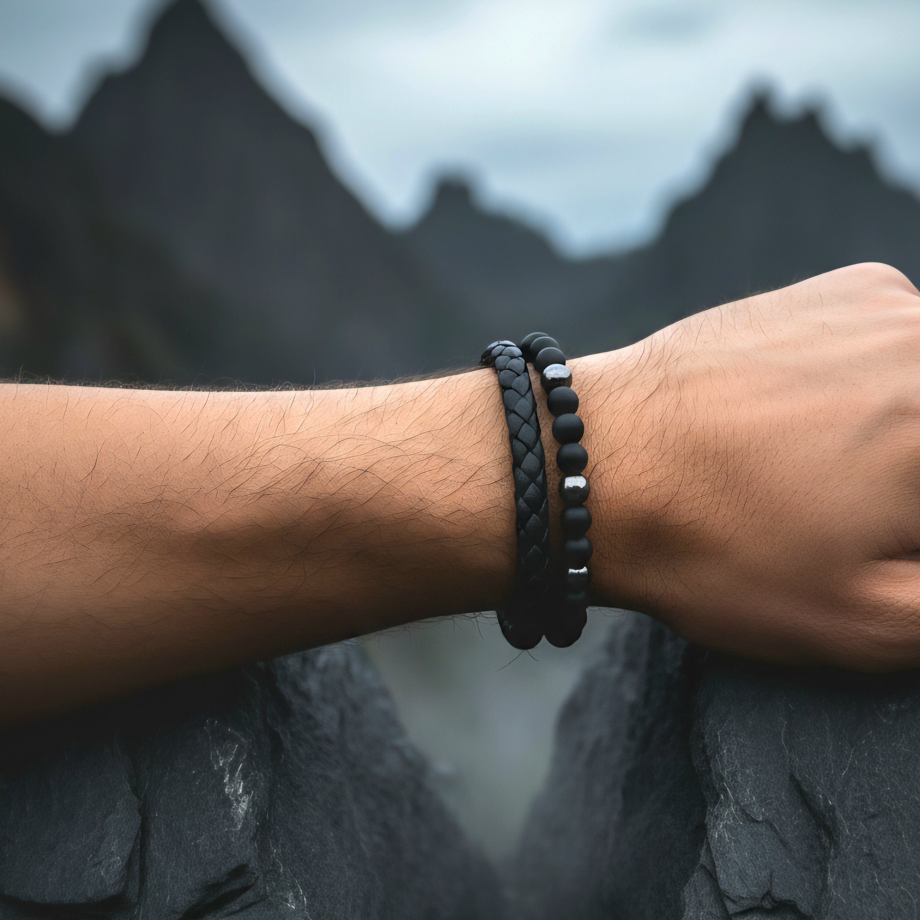 Herren Armband Black Star