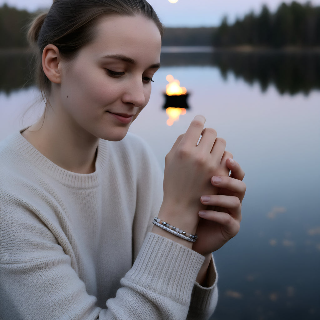 Damen Armband Power Silber