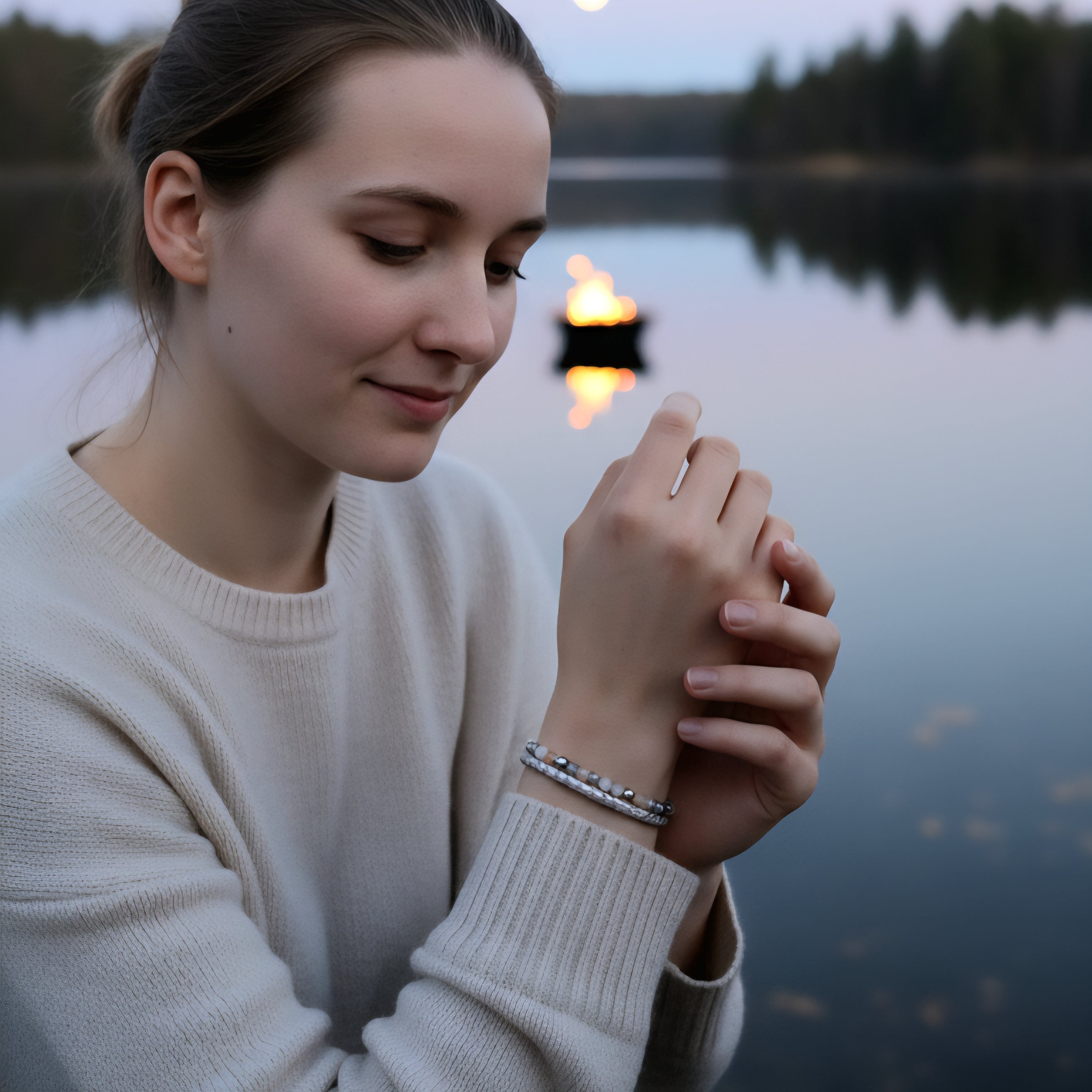 Damen Armband Power Silber