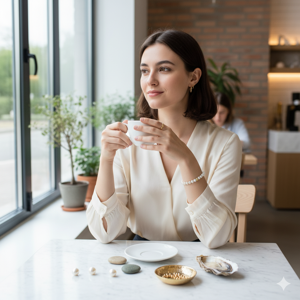 Damen Armband "Perla di Luce" Gold