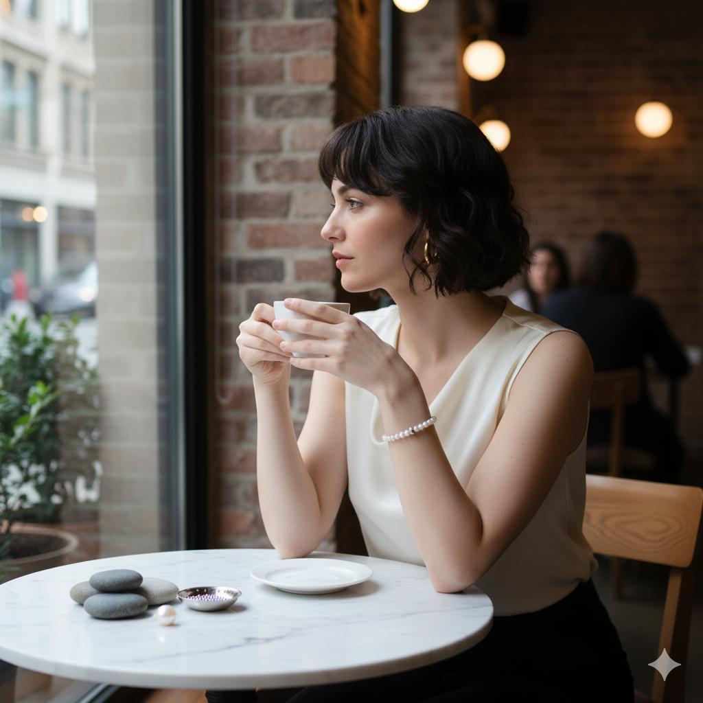 Damen Armband "Perla d'Argento" Silber