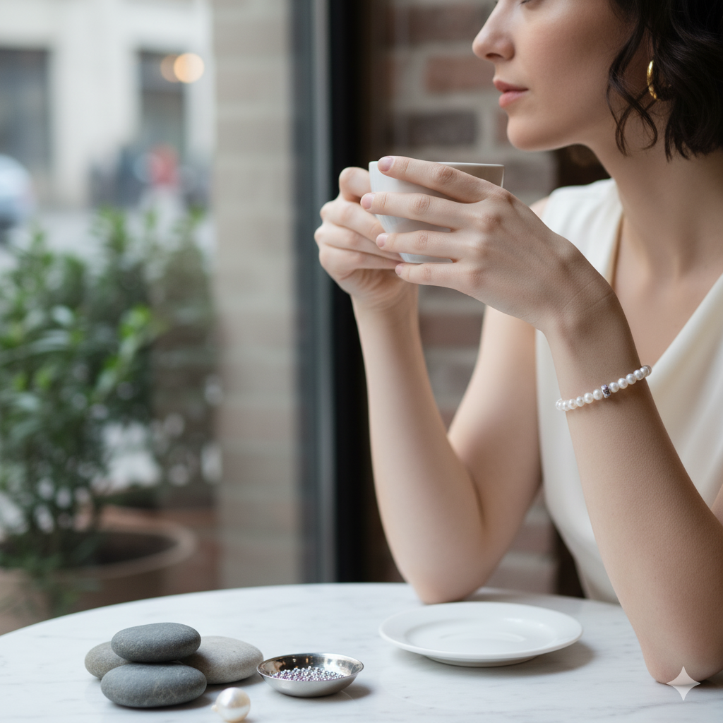 Damen Armband "Perla d'Argento" Silber