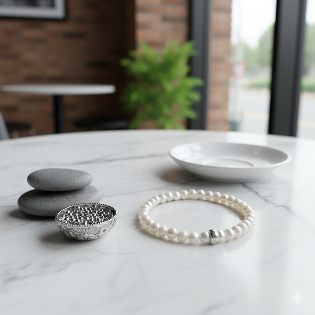 Damen Armband "Perla d'Argento" Silber