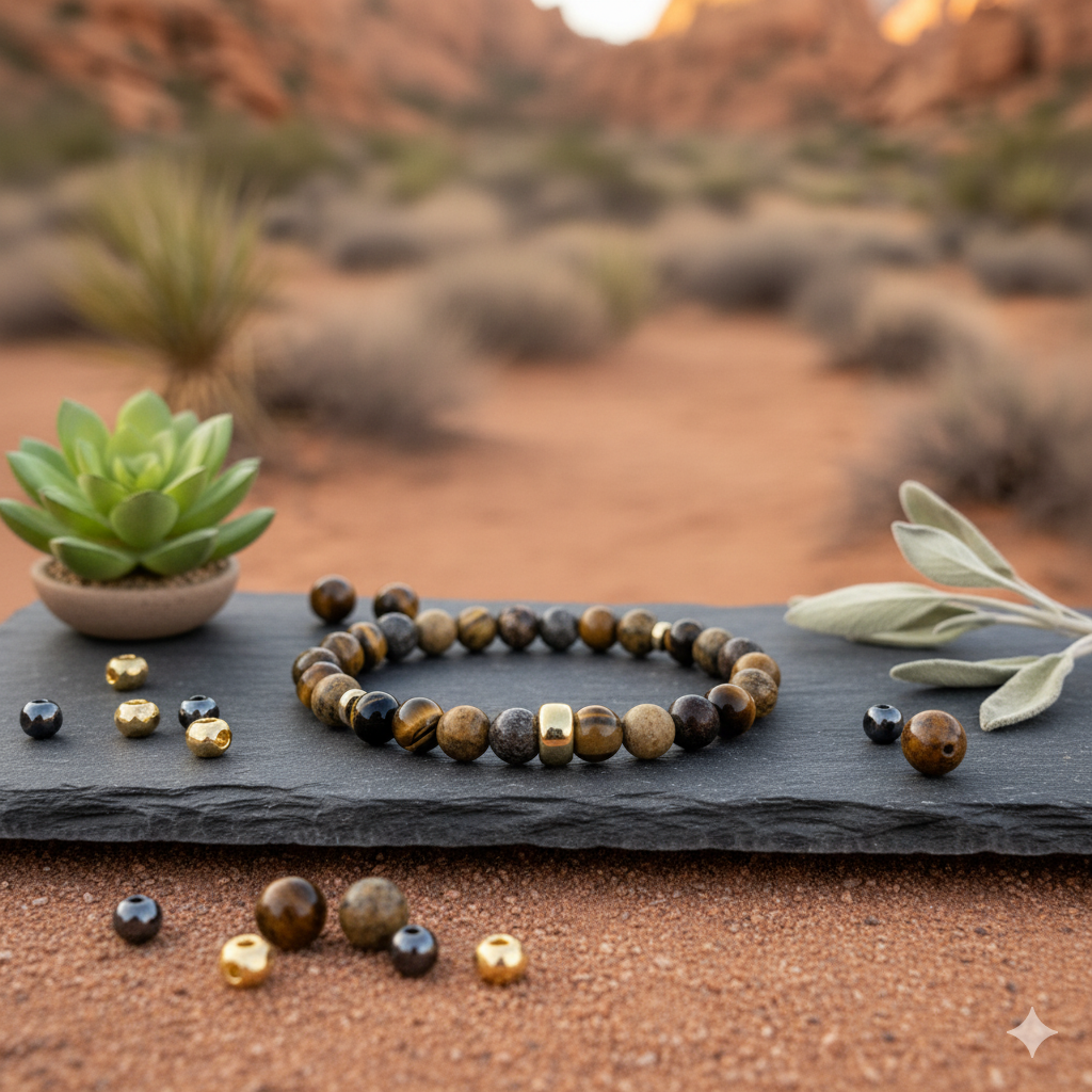 Damen Armband "Occio d Tigre"