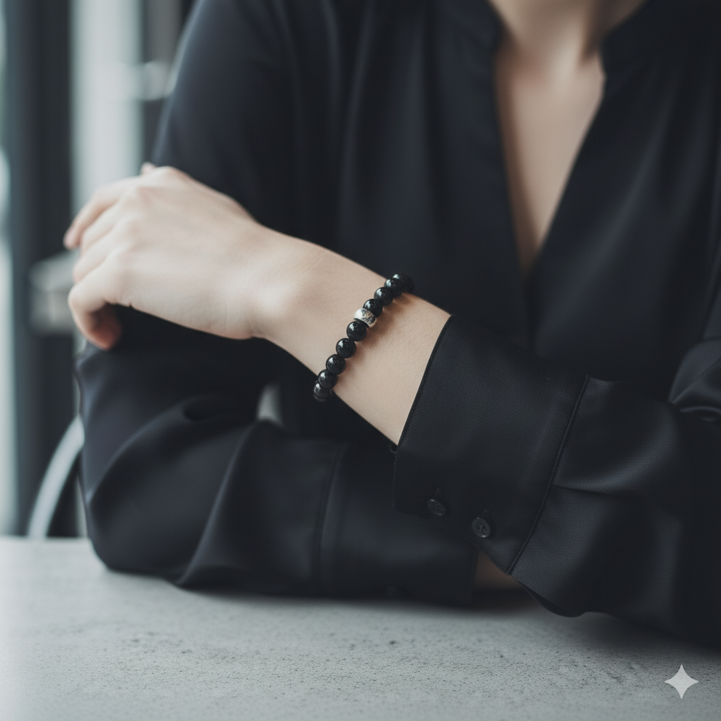 Damen Armband "Achat Nero"