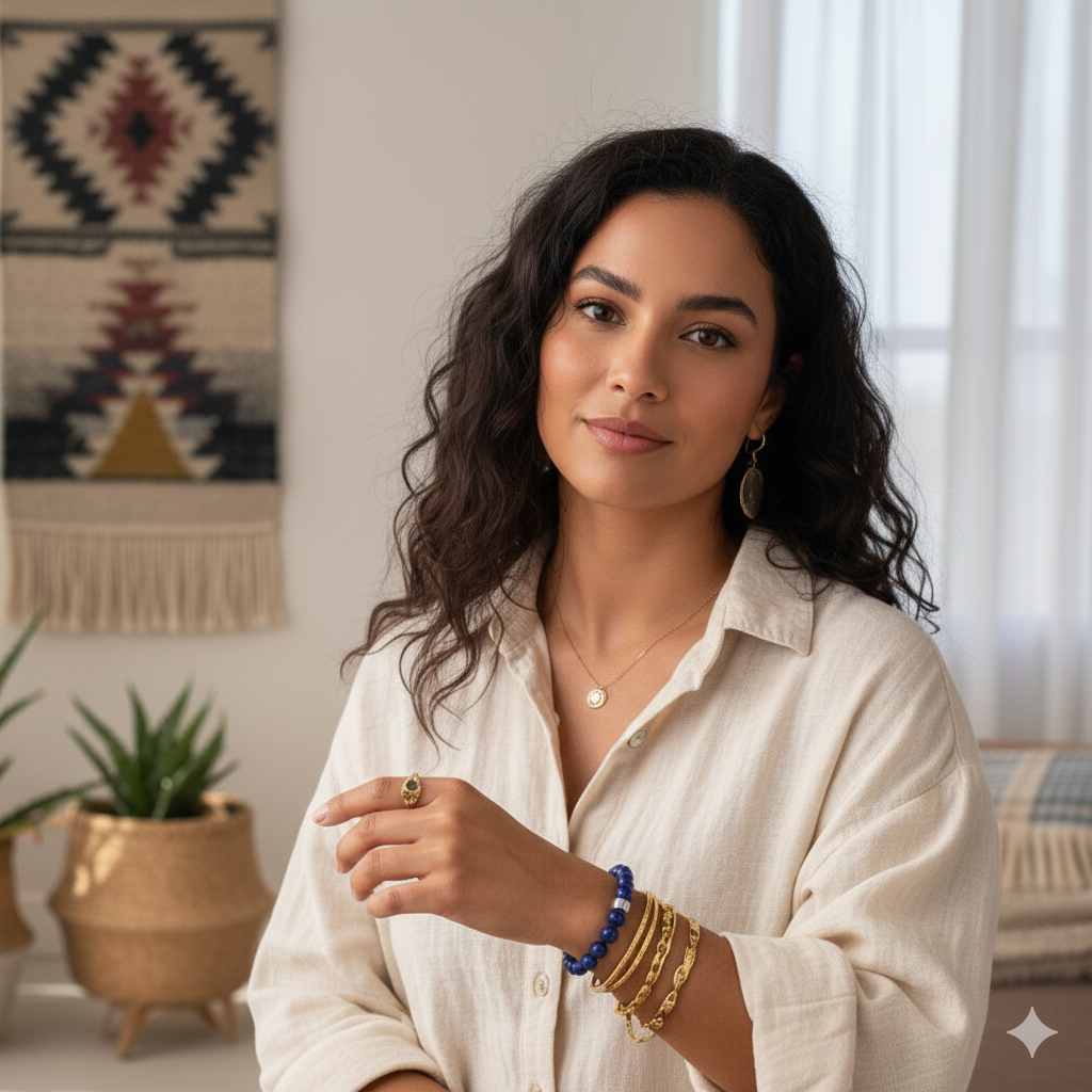 Damen Armband "Blu di Lapis"