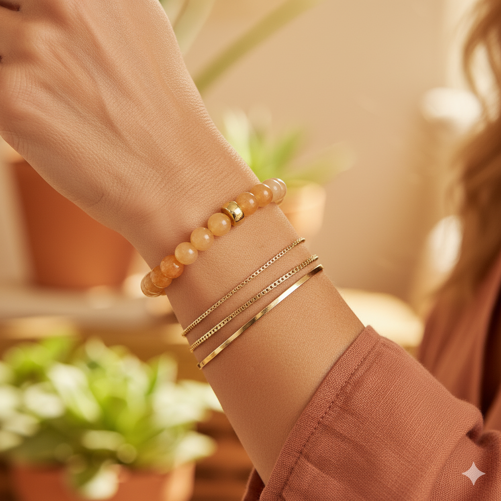 Damen Armband "Quarza Spugno Arancio"