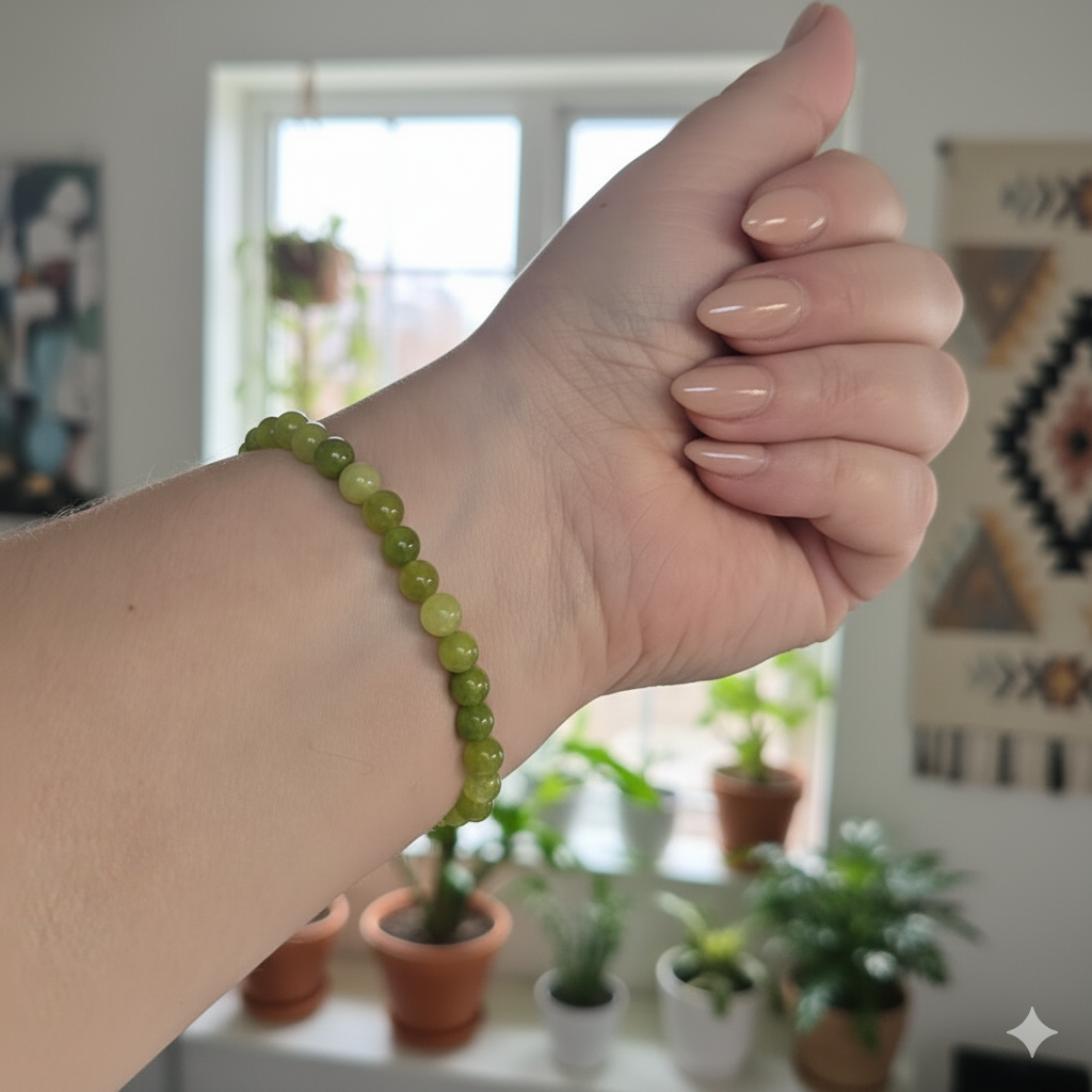 Damen Armband "Quarzo Spugna Verde"