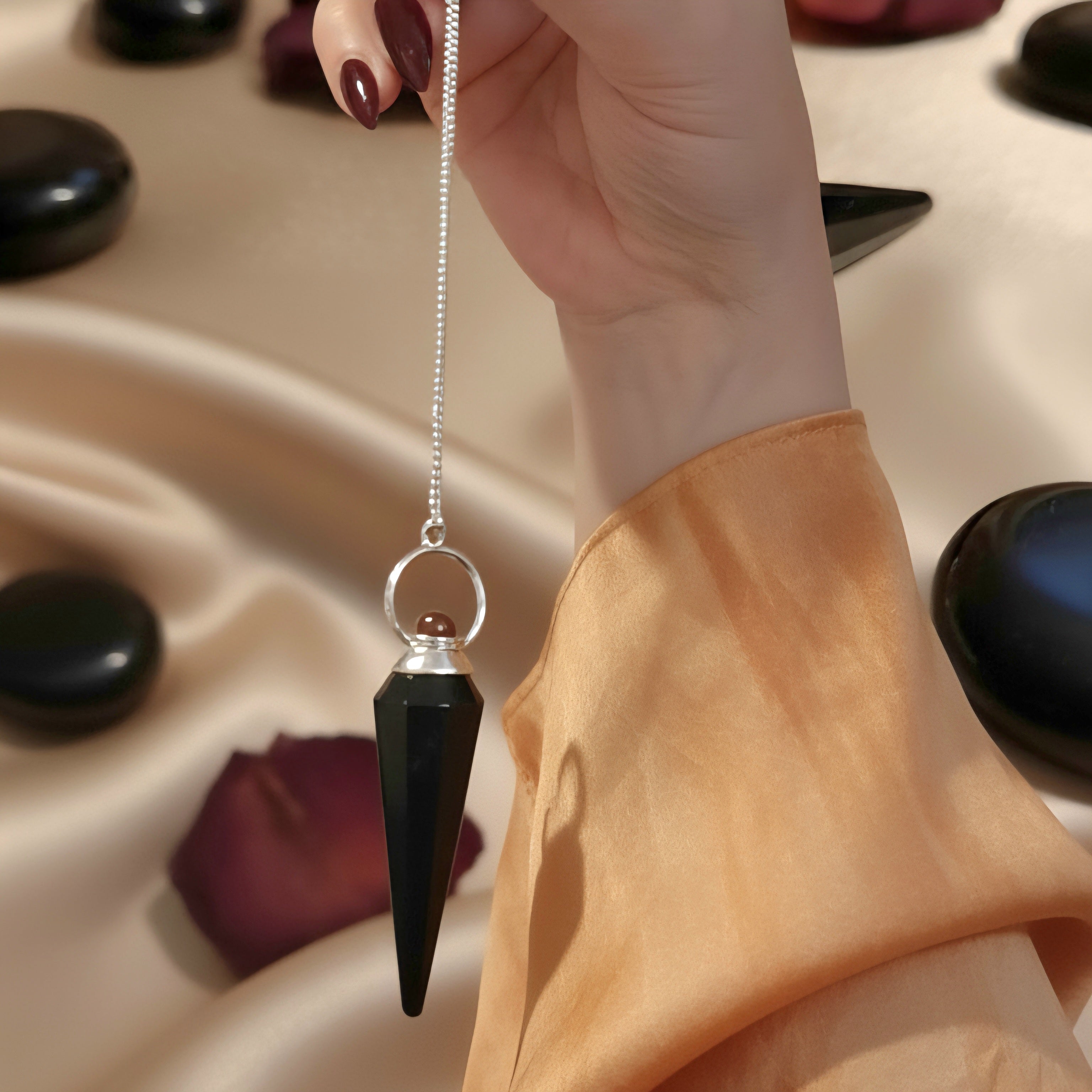 Pendel Turmalin-Spitze mit Sonnenstein