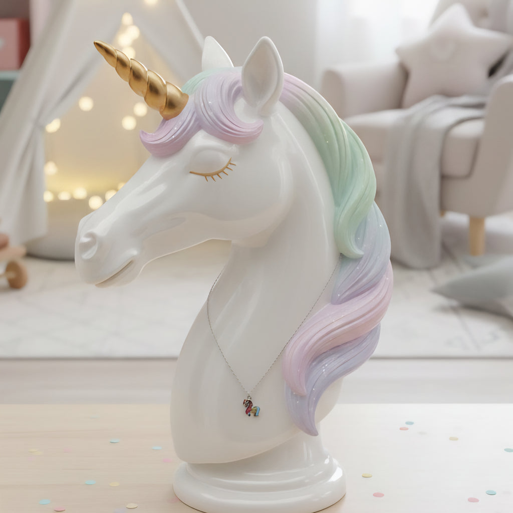 Kinder Kette Einhorn bunt