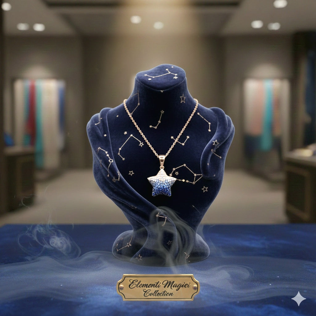 Damen Kette mit Anhänger Stern