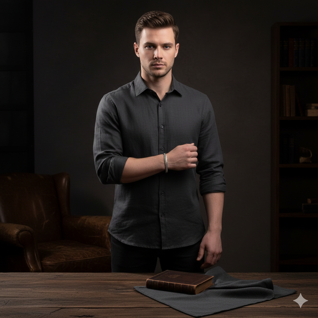 Herren Armband / Catena Solida  / Edelstahl Silber / maskulin