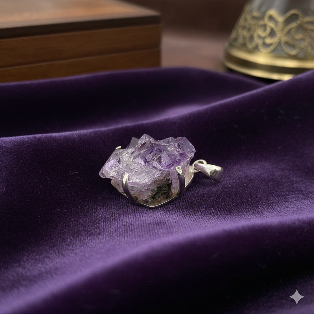 Damen Anhänger / Violet Origin / 925er Silber / Amethyst / Unikat