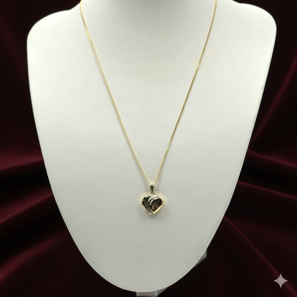 Damen Kette Herz  / Cuore d'Oro / 333er Gold / Feminines Gold