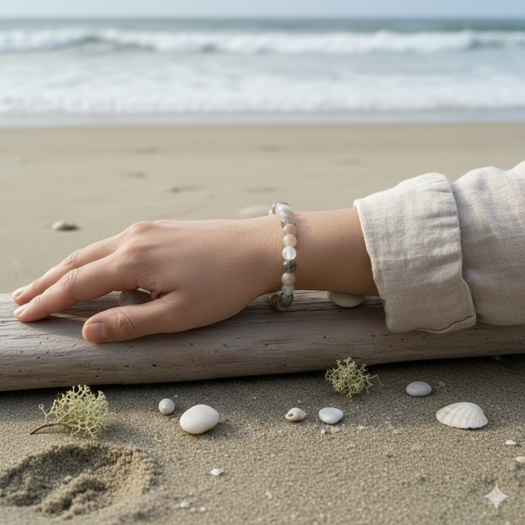 Damen Armband  / Bracciale in Pietra di Luna / Mondstein