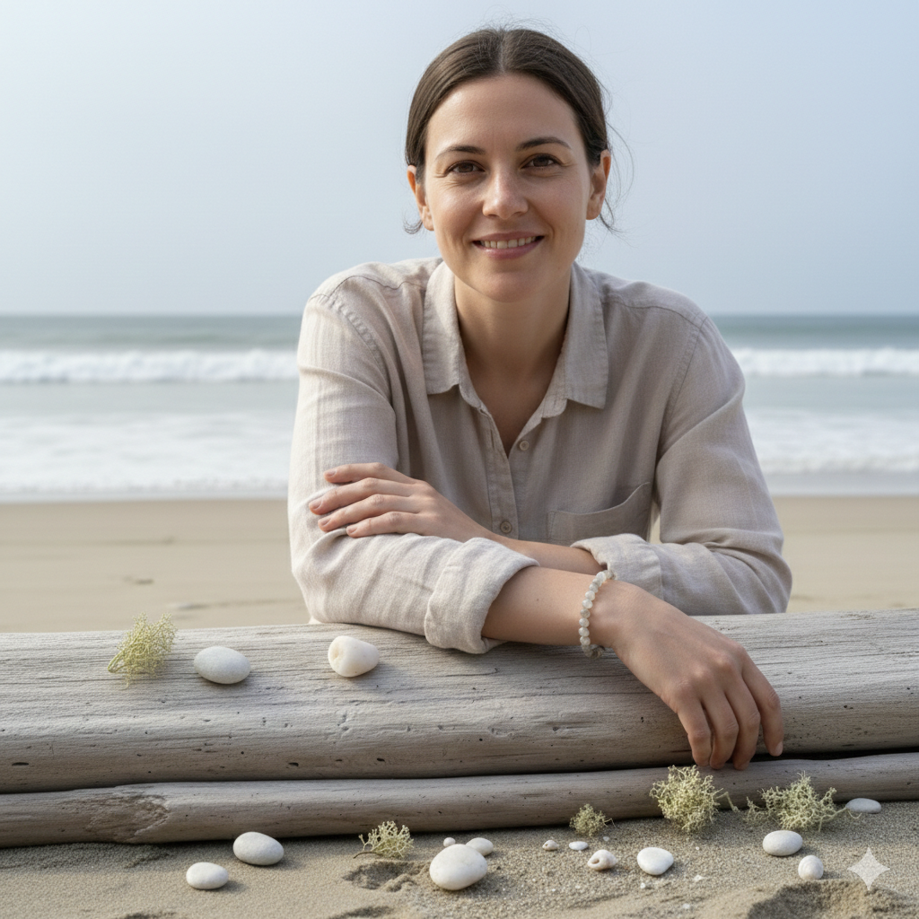 Damen Armband  / Bracciale in Pietra di Luna / Mondstein