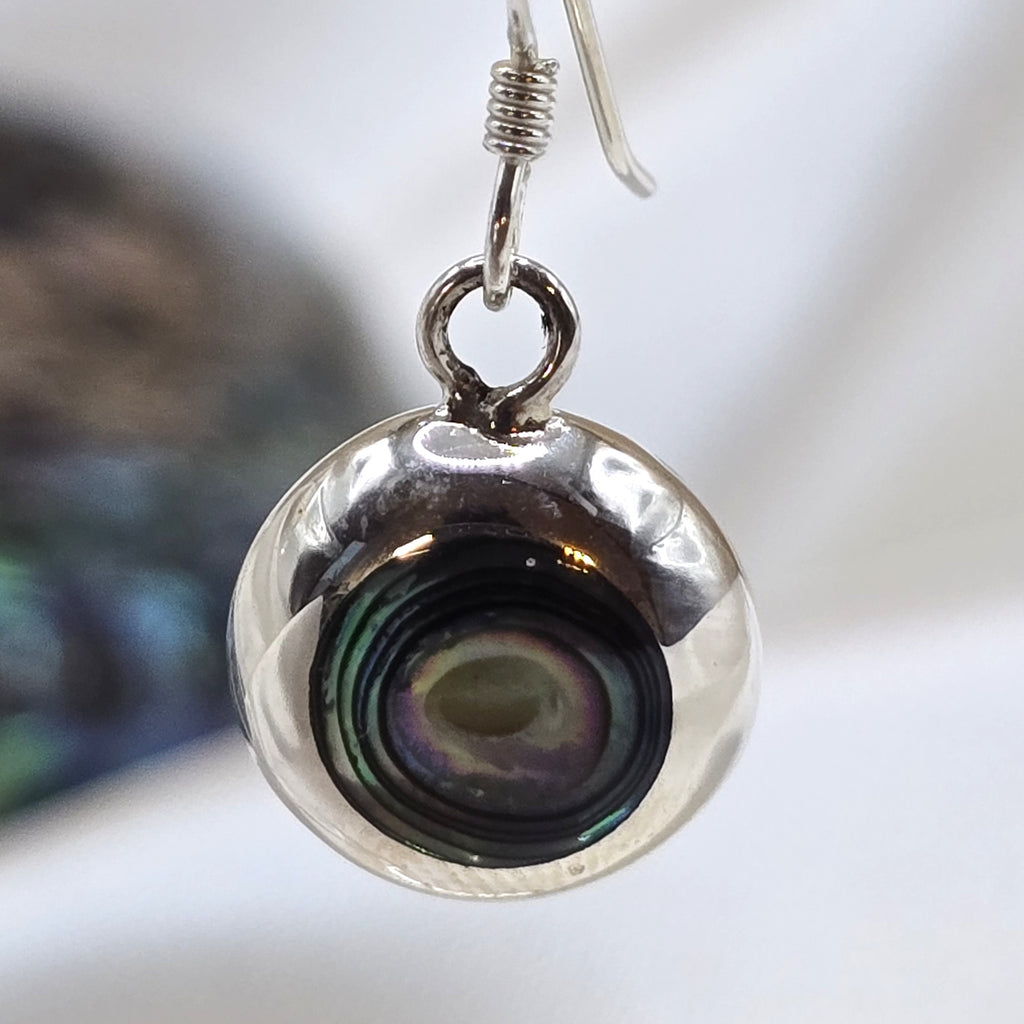 Damen Set Anhänger + Ohrringe rund