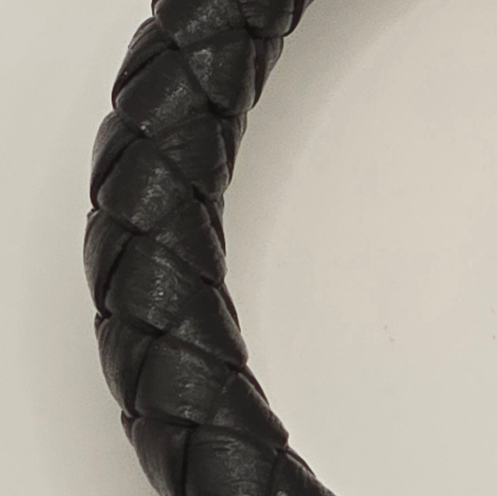 Herren Armband Leder/Edelstahl 21 cm