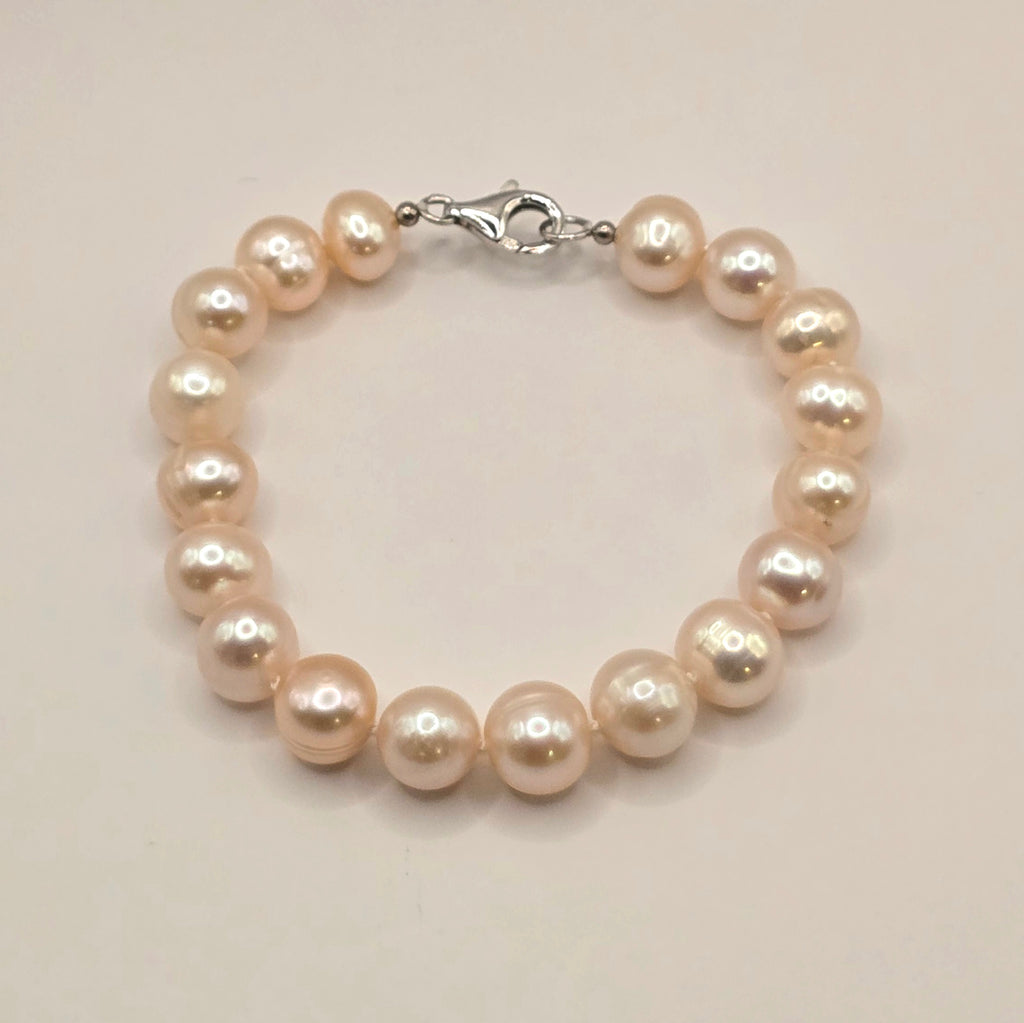 Damen Armband mit Süßwasserperlen rosa