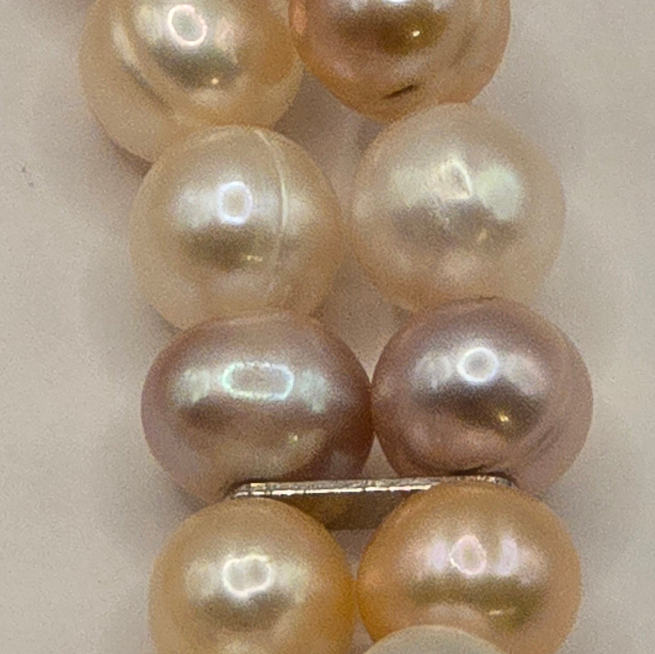 Damen Armband mit Süßwasserperlen multi, 2reihig