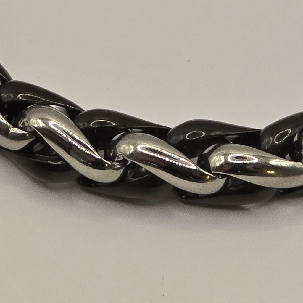 Herren Armband Edelstahl Phantasiekette 23 cm