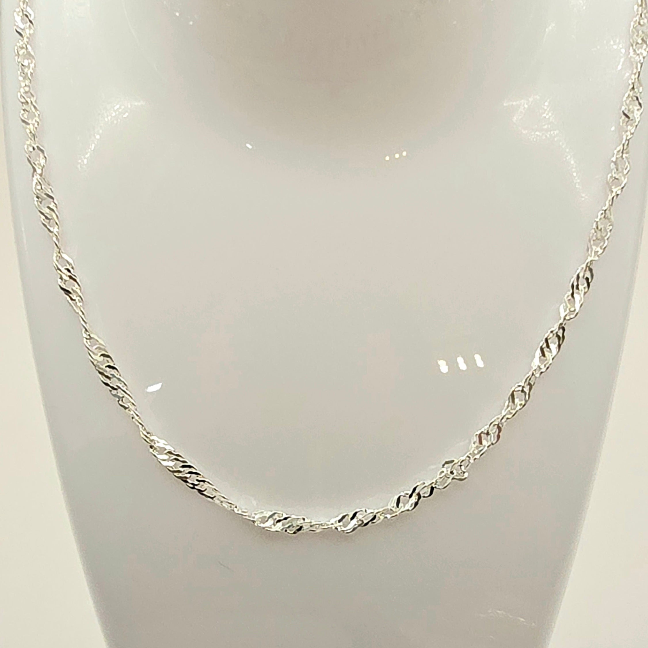 Herren Collier Singapurkette Silber