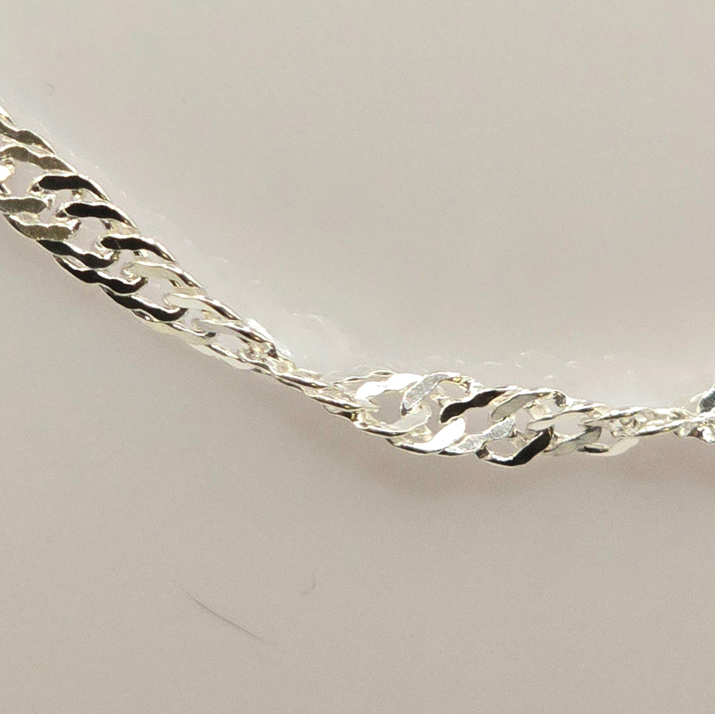 Herren Collier Singapurkette Silber