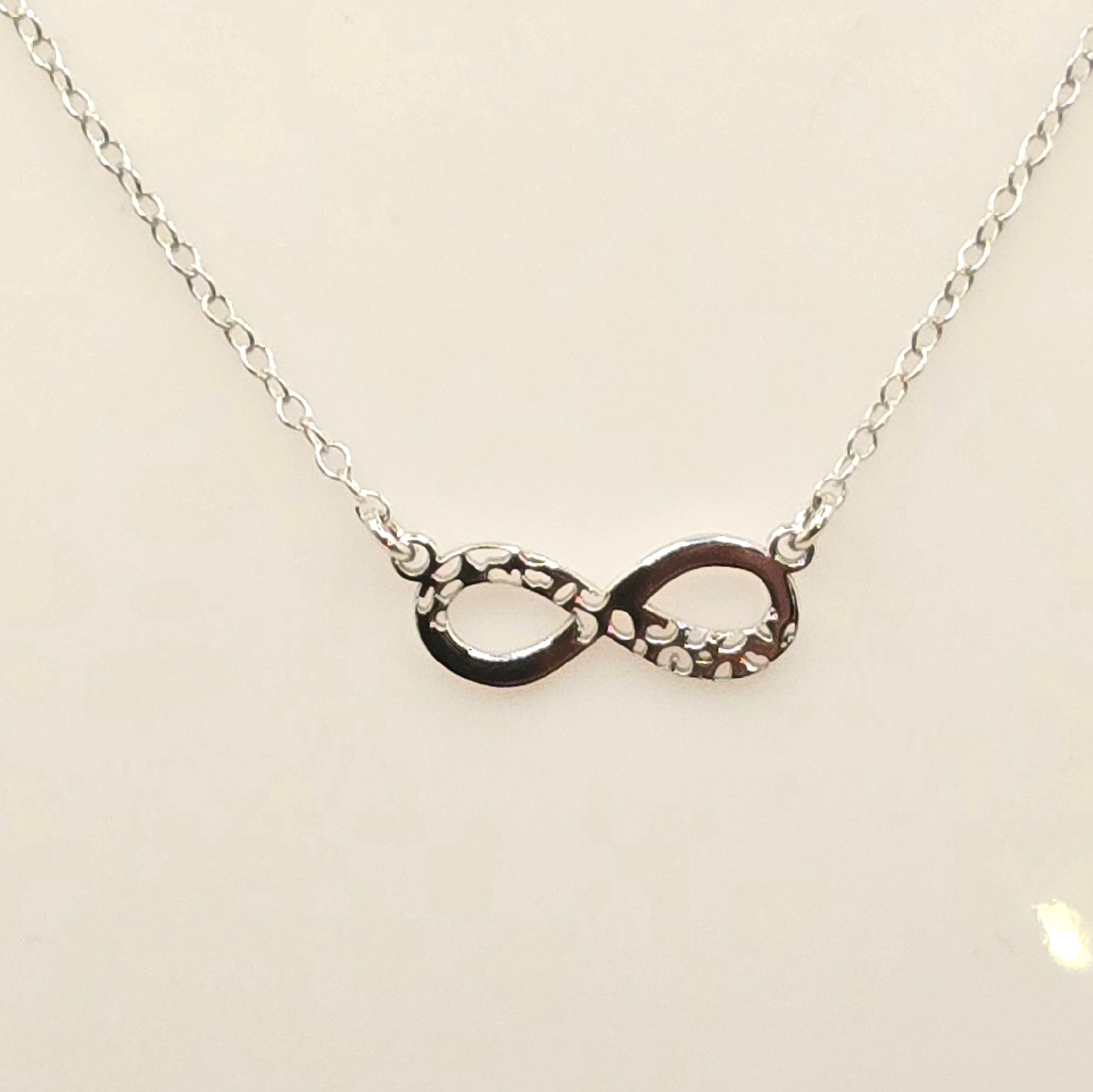 Damen Collier Infinity Silber