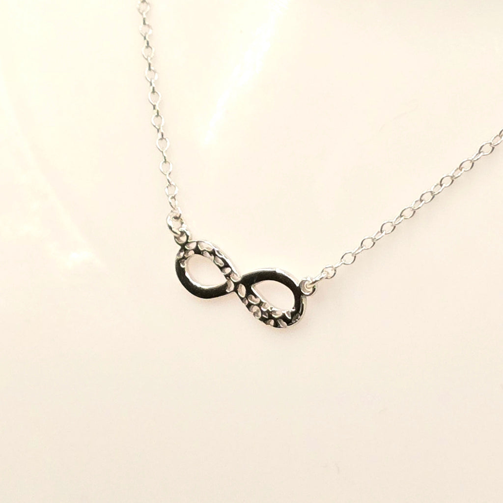 Damen Collier Infinity Silber