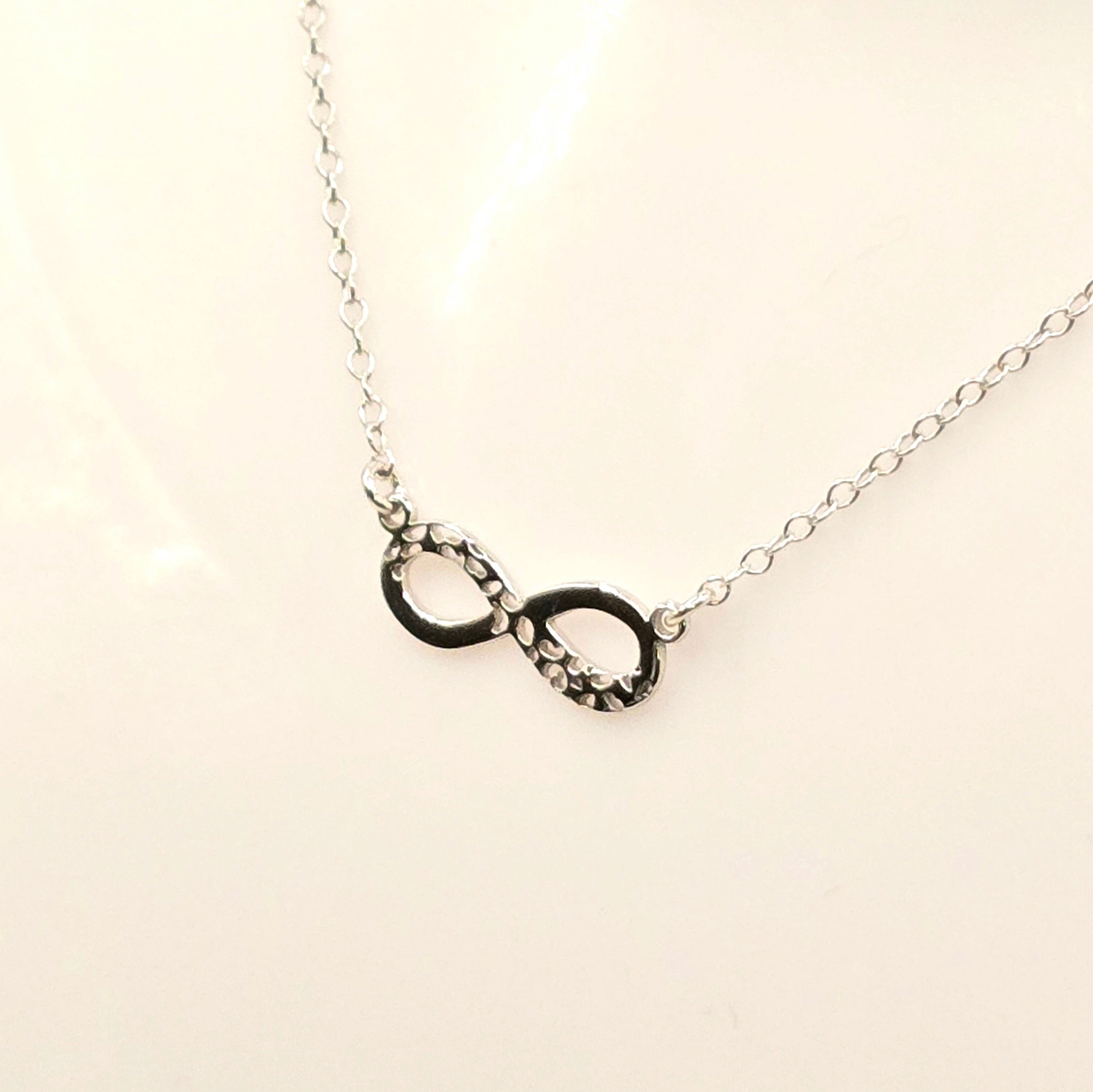 Damen Collier Infinity Silber