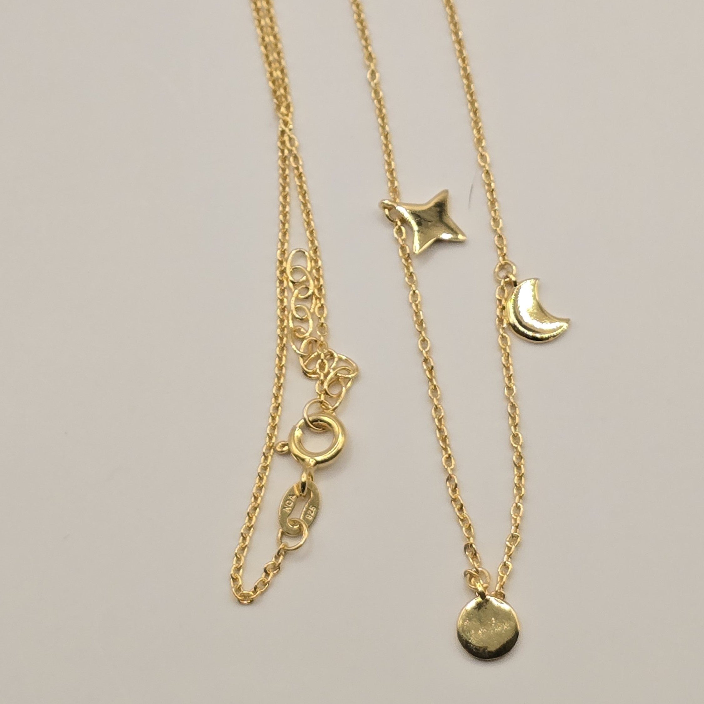 Damen Collier Universo - Sonne, Mond, Stern