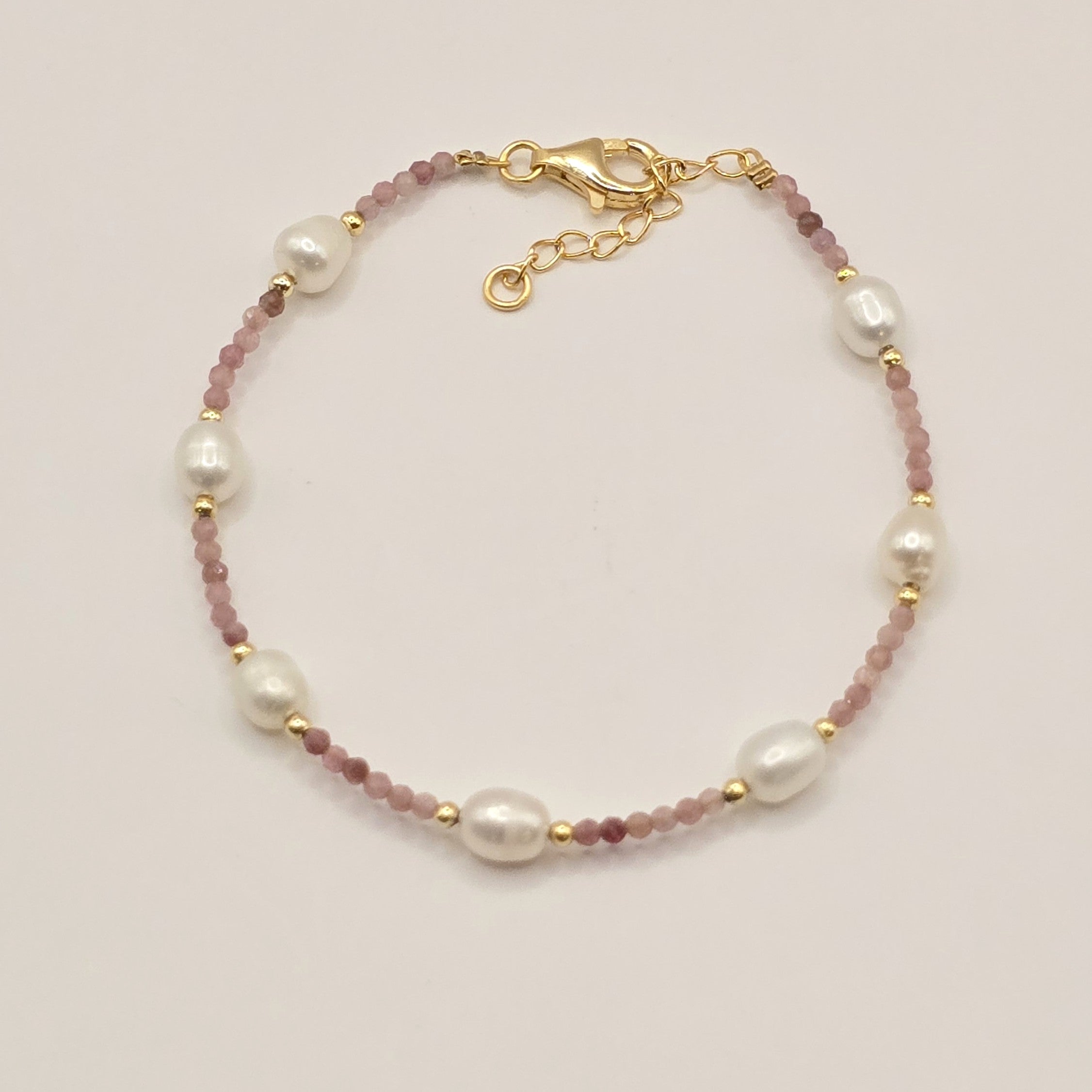 Damen Armband mit Perlen vergoldet