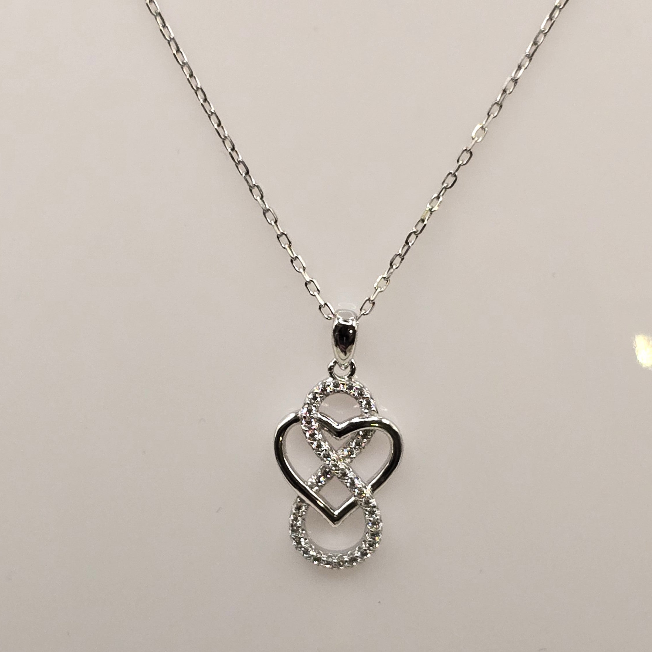 Damen Kette mit Anhänger Cuore Infinito - Silber