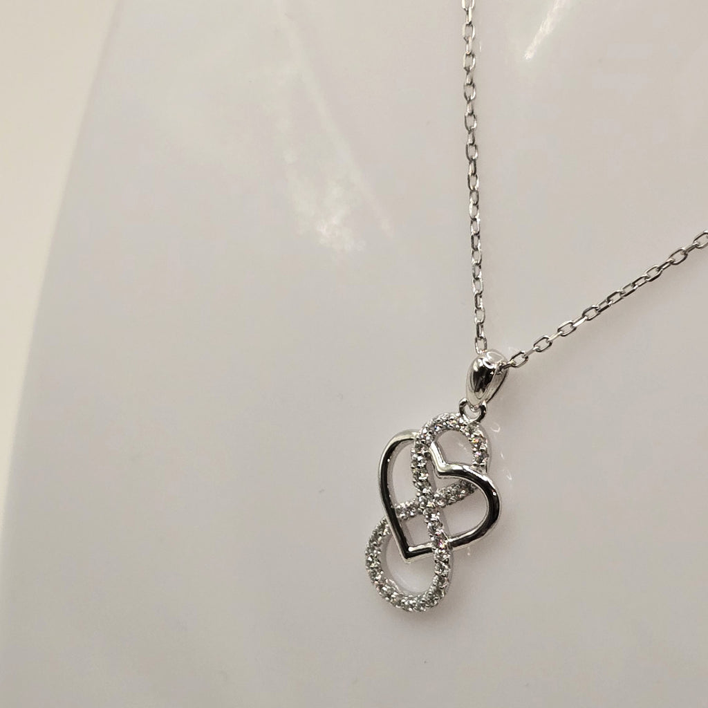 Damen Kette mit Anhänger Cuore Infinito - Silber