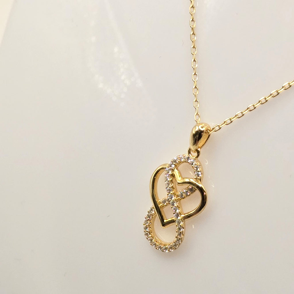 Damen Kette mit Anhänger Cuore Infinito