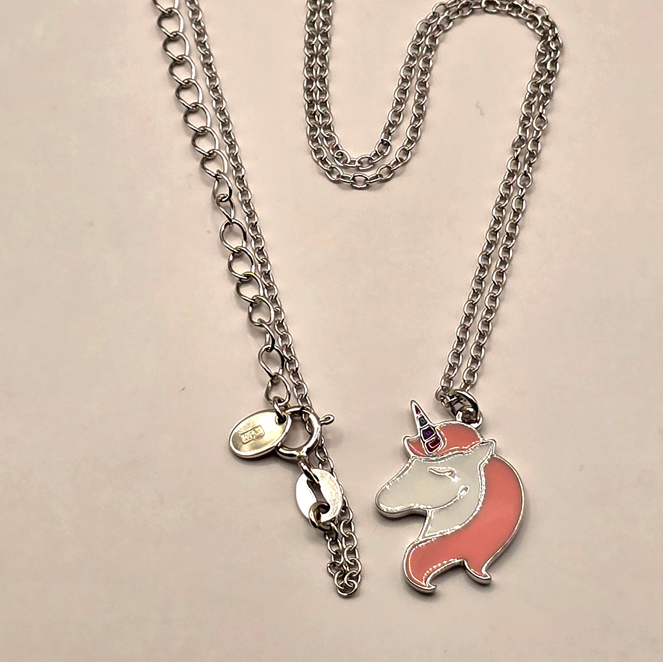 Kinder Kette Einhorn rosa